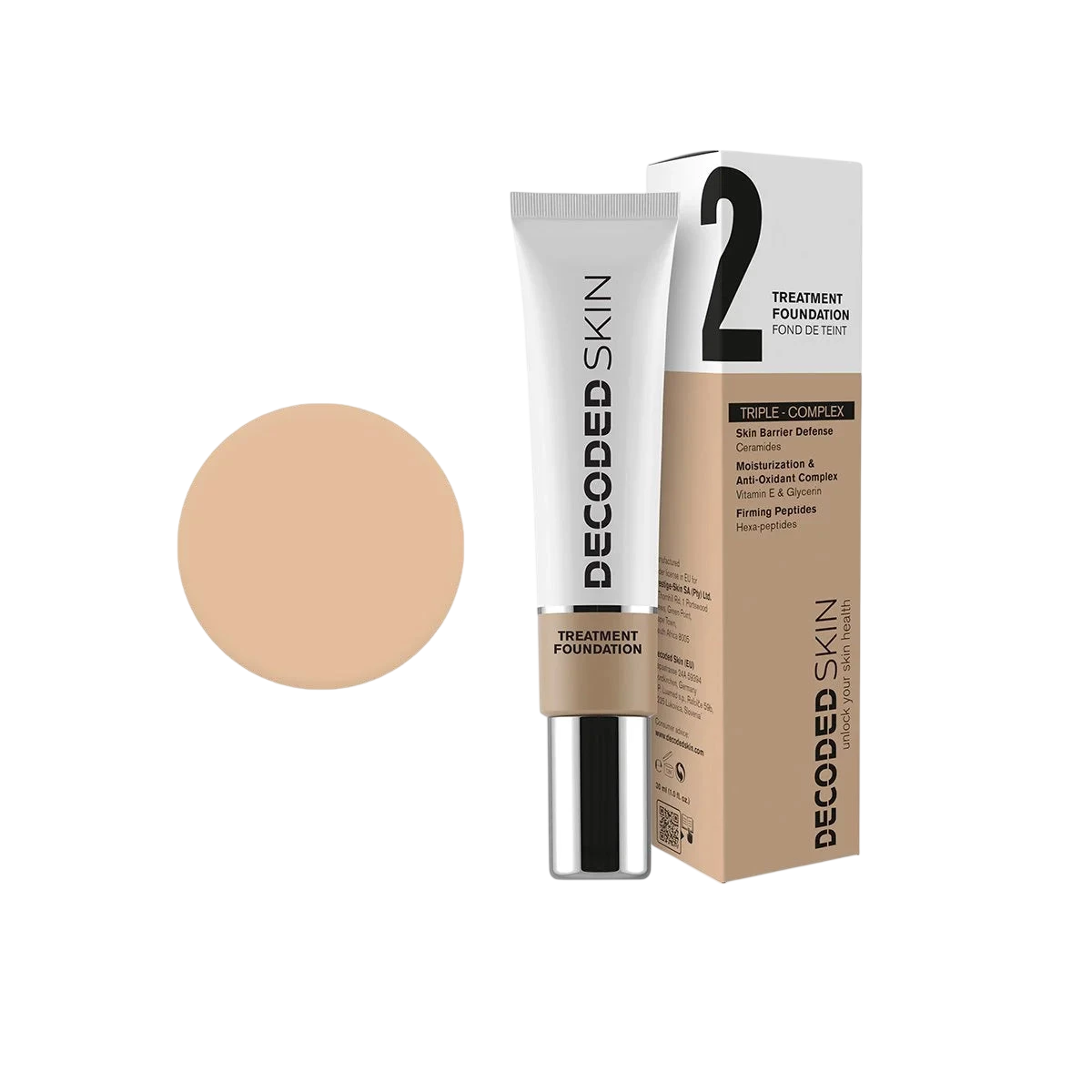 Decoded Skin Foundation - Shade 2 Light to Fair