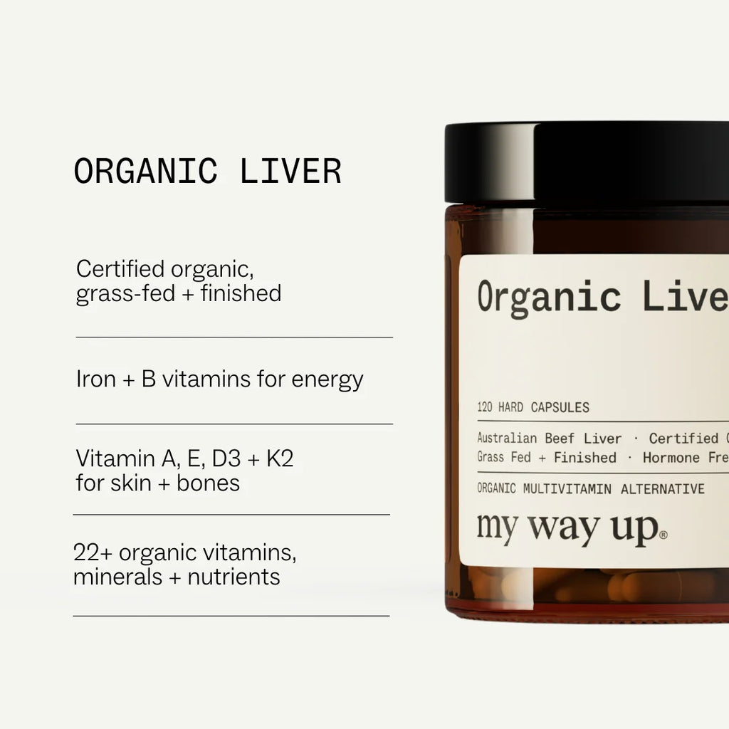 My Way Up® Organic Liver - 120 Capsules