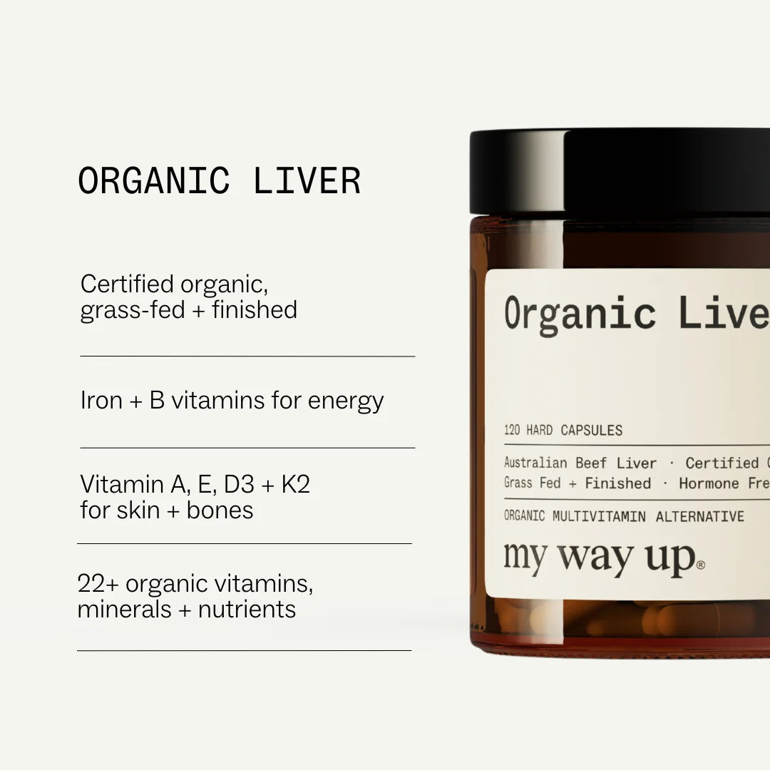 My Way Up® Organic Liver - 120 Capsules